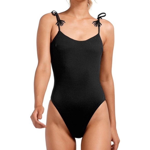 California Waves Other - NWT Black Tassel One Piece Swimsuit
